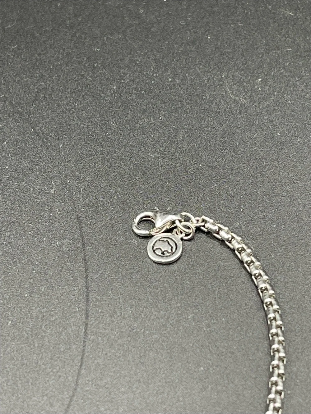 EFFY 925 Sterling Silver Box Link Chain Necklace 22” Italy Signed Tag